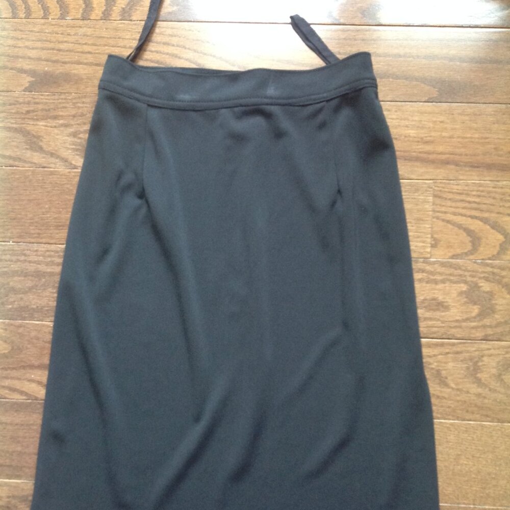 Black Pencil skirt with side slit